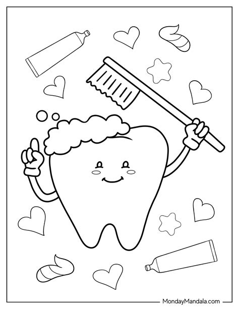 20 Dentist Coloring Pages Free PDF Printables