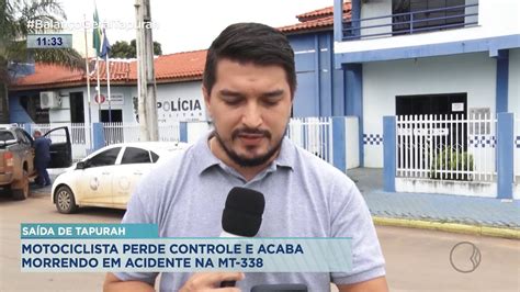 Sa Da De Tapurah Motocicleta Perde Controle E Acaba Morrendo Em