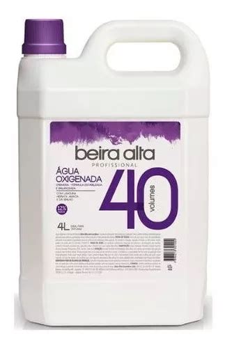 Água Oxigenada 40 Volume 4 Litros Beira Alta Parcelamento sem juros