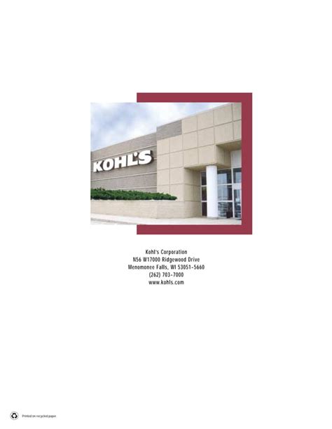 Kohl S Annual Reports2000 PDF