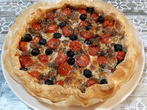 Ricetta Torta Salata Con Pomodorini Tonno E Olive Dolcidee