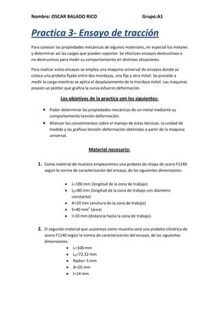 Practica 3 ensayo tracción PDF