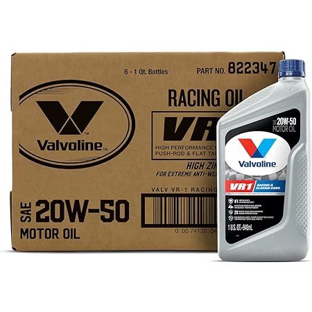 Amazon Valvoline Vr Racing Sae W High Performance High Zinc