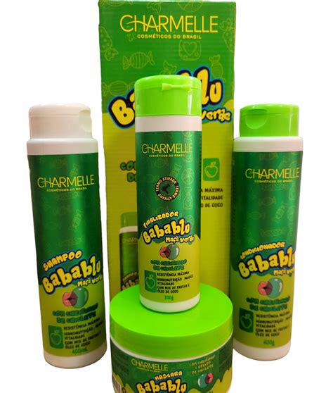 Kit Capilar Babablu Ma A Verde Itens Charmelle Atacadao Do Kits