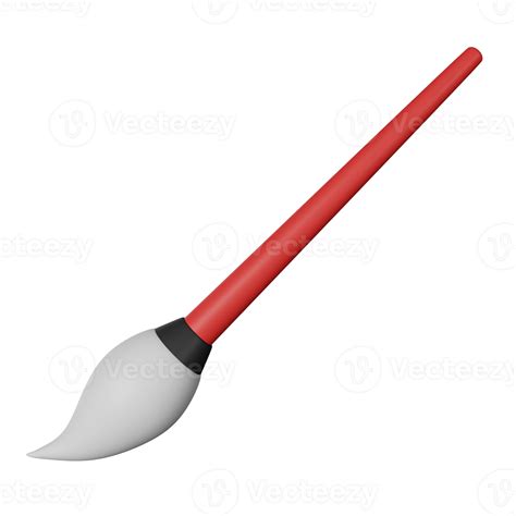 Paint Brush 3d Render Icon Illustration 29203372 Png