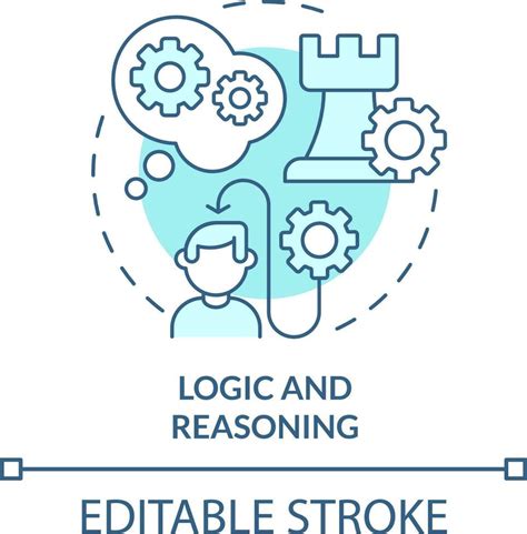 Logic And Reasoning Turquoise Concept Icon Life Skills Abstract Idea