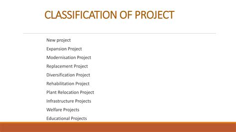 Project Classification Identification Formulation Ppt