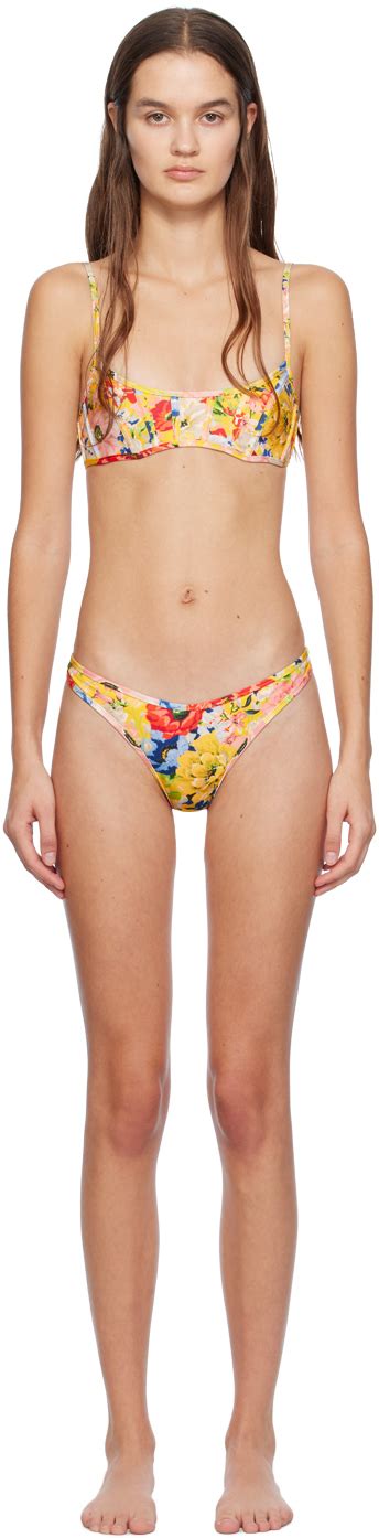 Zimmermann Yellow Alight Bikini Zimmermann