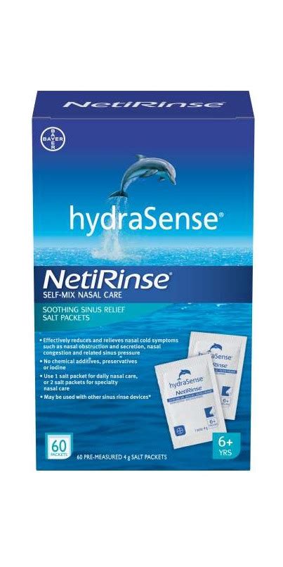 Acheter Hydrasense Netirinse Self Mix Soothing Salt Packets à Wellca