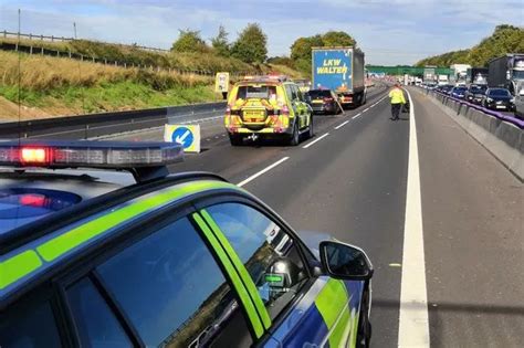 Two Lanes Closed On M6 Following Multiple Vehicle Collision Near