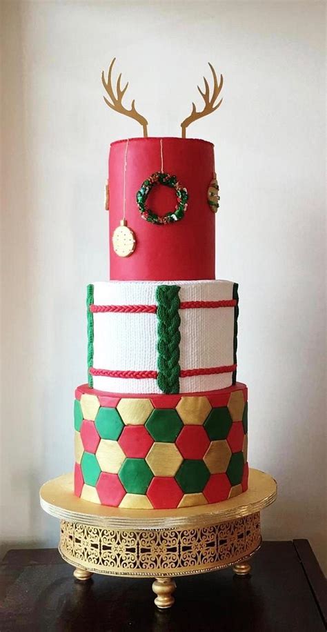 Merry Christmas Decorated Cake By Debjani Mishra Cakesdecor