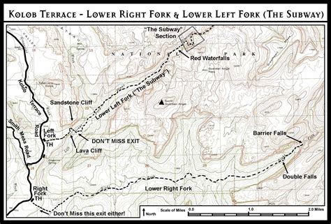 The Subway Zion Map - Draw A Topographic Map