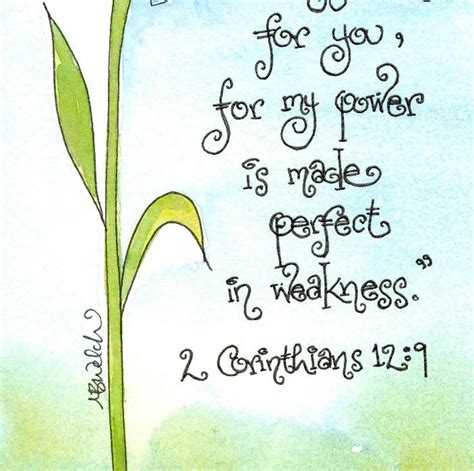 2 Corinthians 12 9 Scripture Art With Daisy Digital Download - Etsy