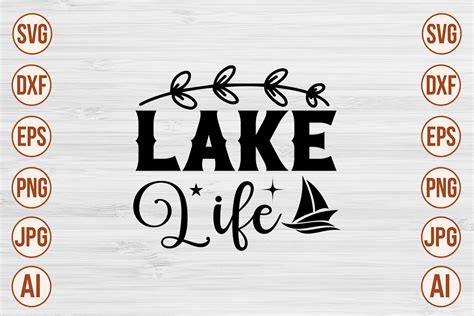 Lake Life SVG Illustration Par Trendy SVG Gallery Creative Fabrica