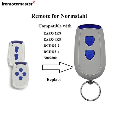 For Normstahl CRAWFORD Garage Door Remote Control EA433 2KM MICRO