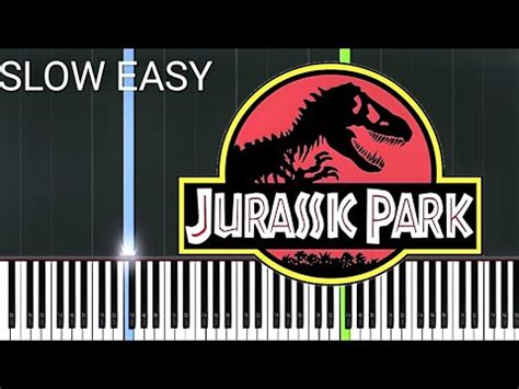 Jurassic Park Theme Song SLOW EASY Piano Tutorial YouTube