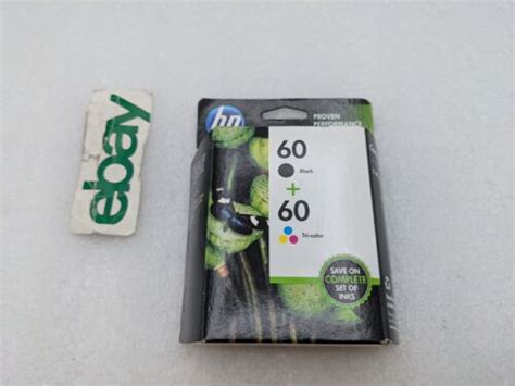 Hp Ink Cartridges 60 Black And Tri Color Combo Pack Cd947fn See Desc Free Sh Ebay