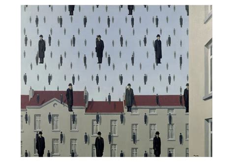 Ren Magritte Golconda Canvas Prints Ren Magritte Canvas