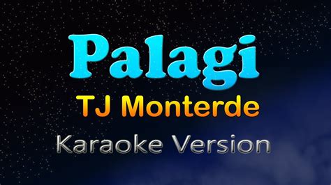 PALAGI TJ Monterde Karaoke Version YouTube