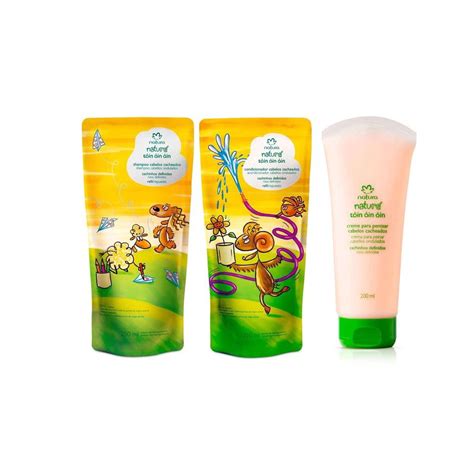 Combo Natur T In In In Cabelos Cacheados Refil Creme Pentear Em