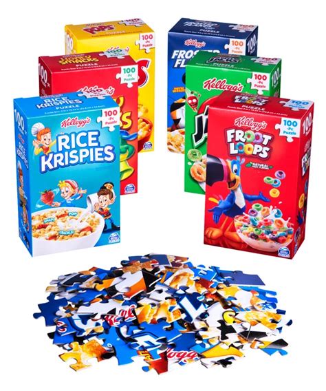 6 Pack Cereal Boxes Puzzles Set Of Six Cereal Themed Puzzles