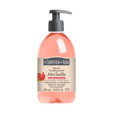 Le Comptoir Du Bain Savon Traditionnel De Marseille Pamplemousse Rose