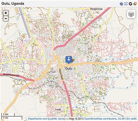 CroWdsourCed maP of gulu, uganda. | Download Scientific Diagram