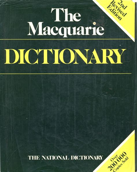 The Macquarie Dictionary By Prof Arthur Delbridge Goodreads