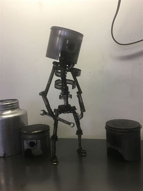 Piston Art Sculpture Scrap Metal Art Sculpture Sculpture Art