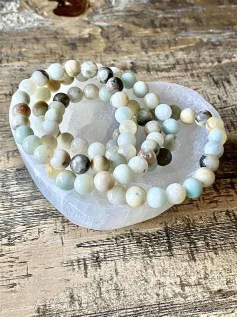 Amazonite Bracelet Mm Mama Moon Rocks