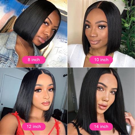 Brazilian Straight 13x4 Lace Closure Bob Wigs Recool Hair