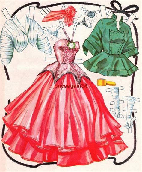 Vintage Uncut Rosemary Clooney Paper Dolls Reproduction Classic