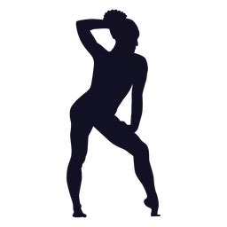 Diseño PNG Y SVG De Ejercicio Postura Mujer Gimnasta Silueta Para Camisetas