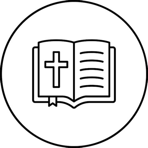 Icono De La Biblia Vector Premium