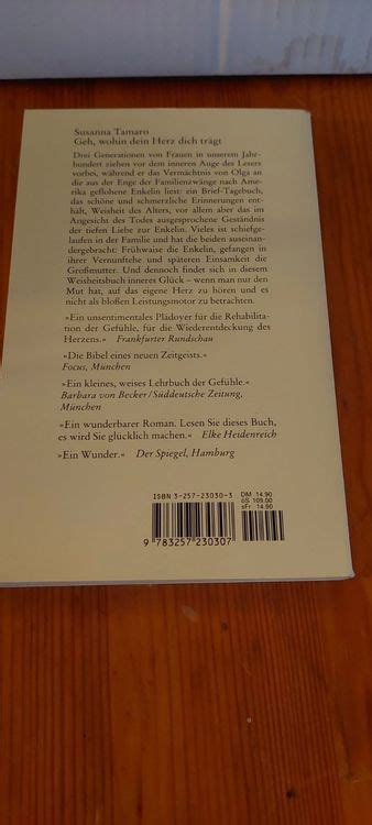 Susanna Tamaro Geh wohin dein Herz dich trägt Kaufen auf Ricardo