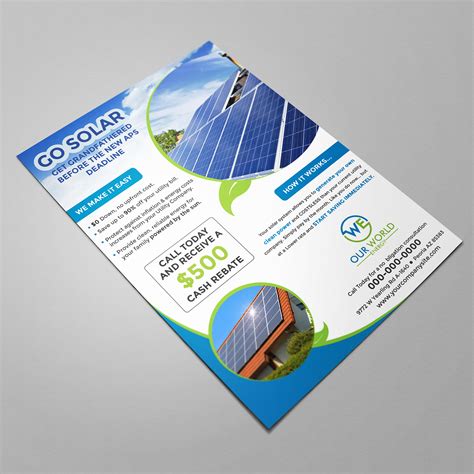 Bold Modern Solar Energy Flyer Design For A Company By Brandcrate