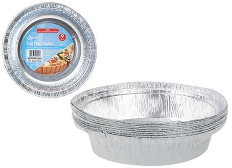 Foil Flan Dishes Pack Of 9 Bargain Wholesalers