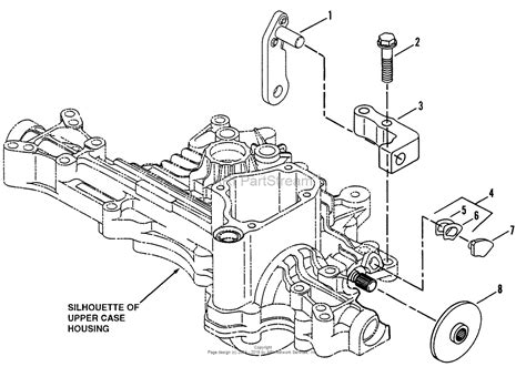 Snapper K50 Tuff Torq Hydrostatic Transaxle Parts Diagram For Brake