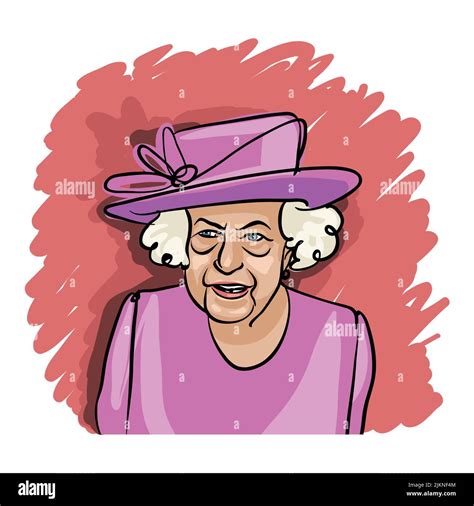 Cartoon Queen Elizabeth Stock Vector Images Alamy