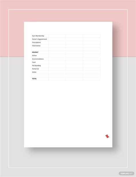 Business Plan Budget Template in Google Docs, Pages, Word - Download ...