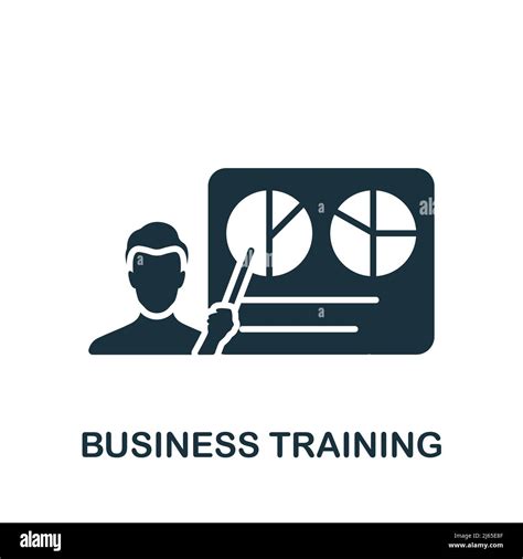 Business Training Icon Monochrome Simple Business Training Icon For