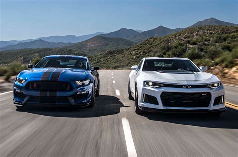 2017 Chevrolet Camaro ZL1 Vs 2017 Ford Mustang Shelby GT350R The