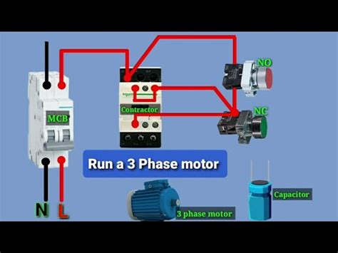 How To Run A Phase Motor In A Single Phase Supply How To Run