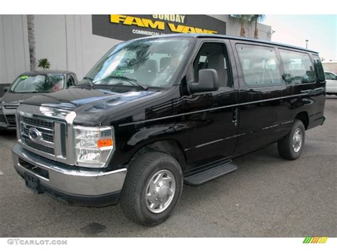 2013 Black Ford E Series Van E350 Xlt Extended Passenger 104038837 Photo 8