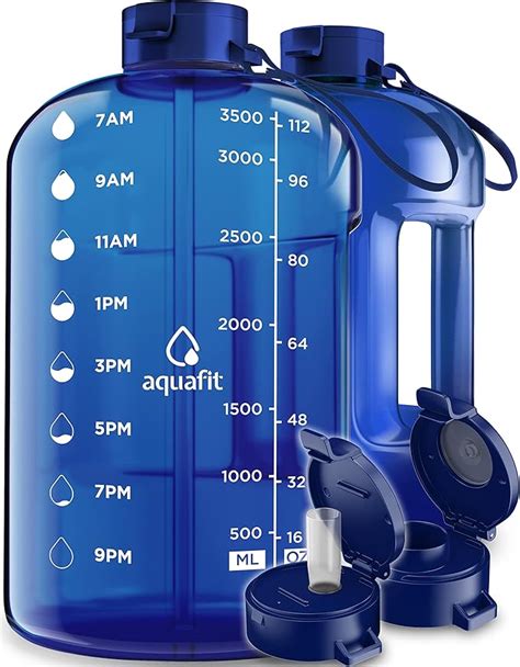 Amazon Aquafit Gallon Water Bottle With Time Marker Oz