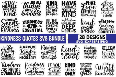 Kindness Quotes Svg Bundle Graphic By Design Store Creative Fabrica