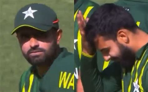 Watch Babar Azams Angry Stare At Shadab Khan After Losing Review