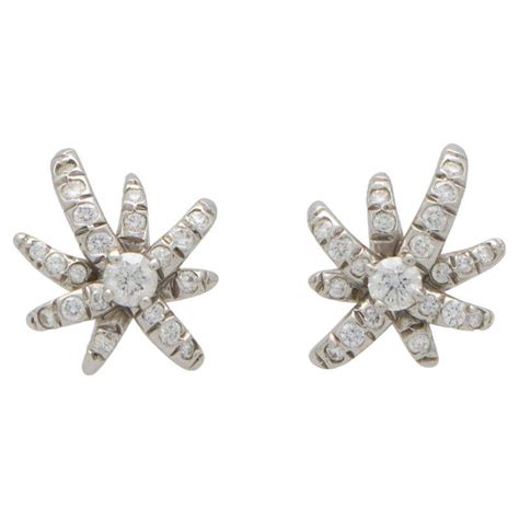 Tiffany and Co. Invisible Set Princess Cut Diamond Square Earrings For ...