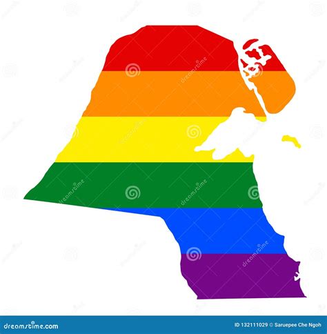 Lgbt Flag Map Vector Rainbow Map In Colors Of Lgbt Lesbian Gay