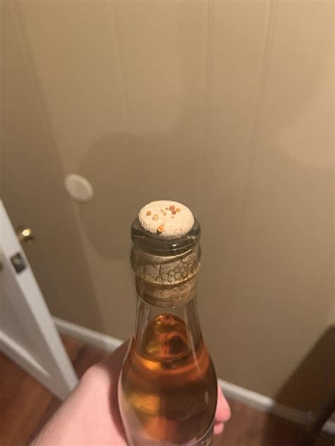 You Guys Ever See This I Stack My Bottles Up Horizontally And This Is The Only Cork Out Of